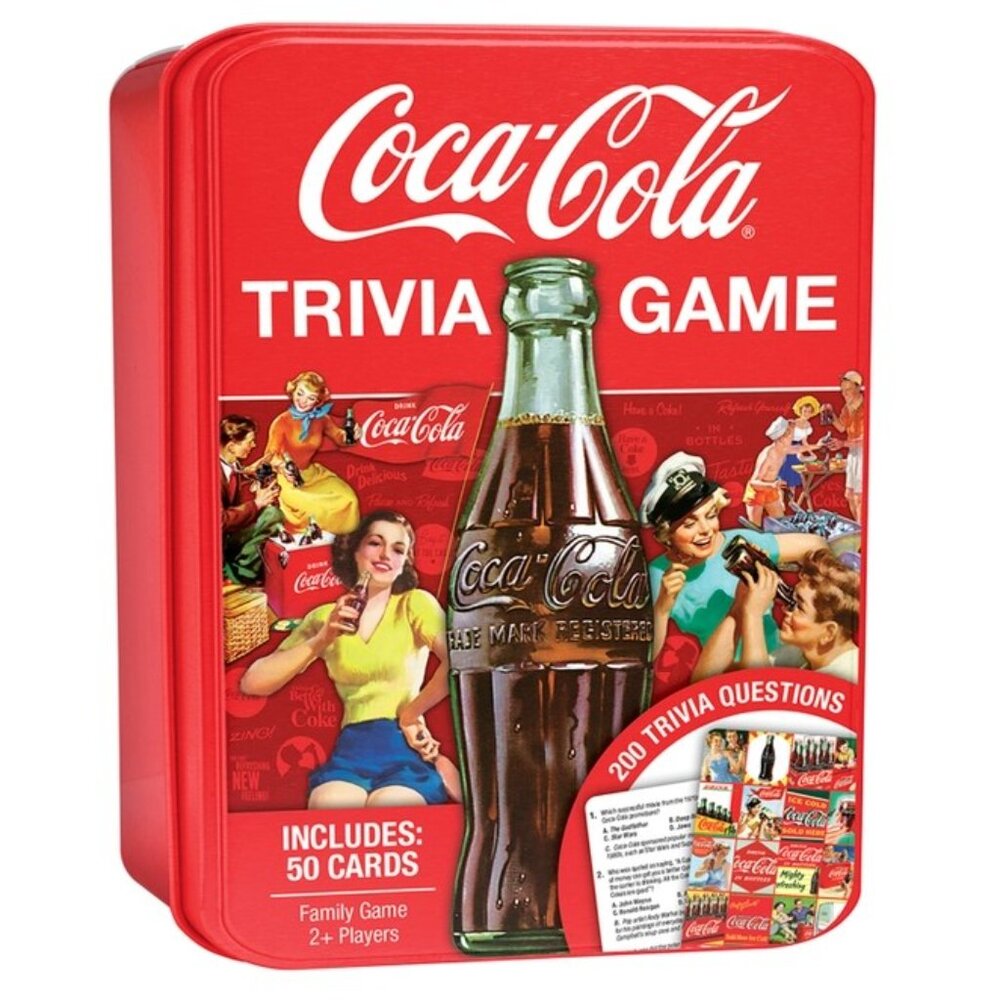 Game Cocoa Cola Trivia with Collectible Tin